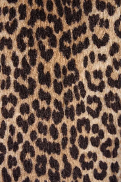 Vintage 60's SOMALI Faux Leopard Fur Coat