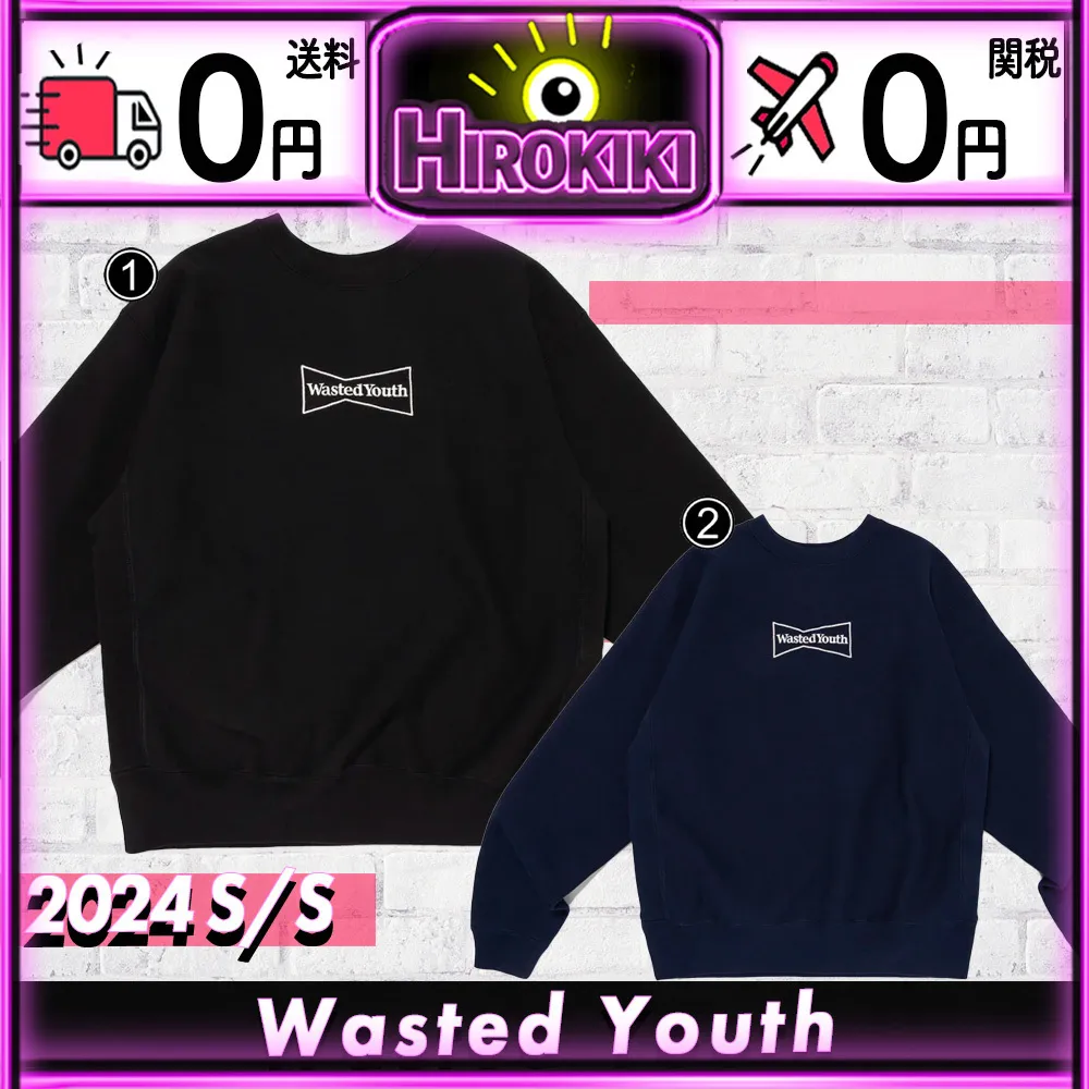 Wasted Youth  |Unisex Street Style Collaboration Logo Sweatshirts