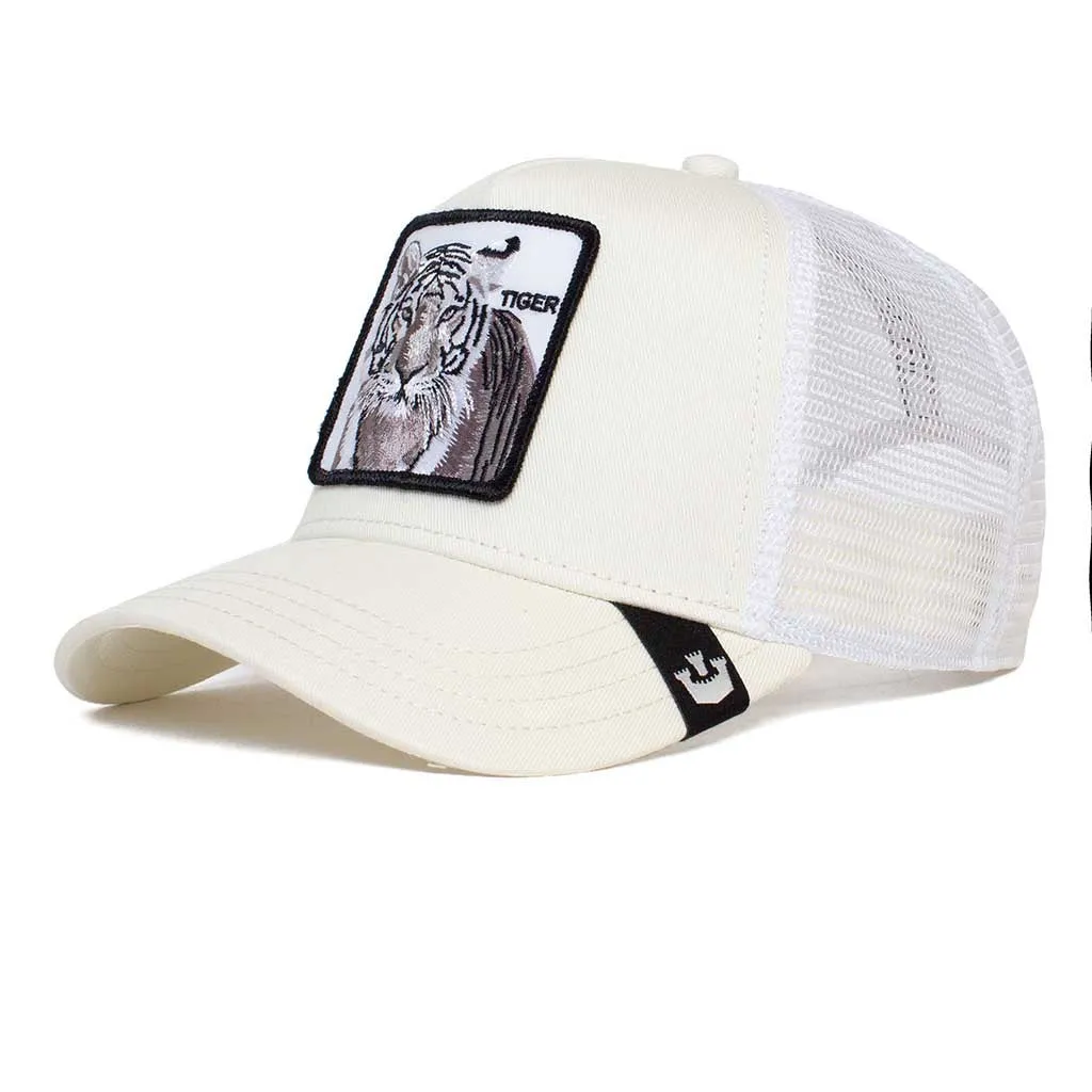 White Tiger Trucker Hat