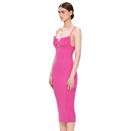 Women's Sheath Dress Strap Dress Sexy Simple Style Strap Sleeveless Solid Color Midi Dress Holiday