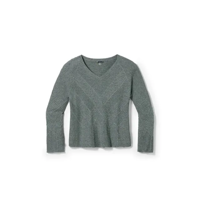 Women's Shadow Pine Cable V-Neck Sweater