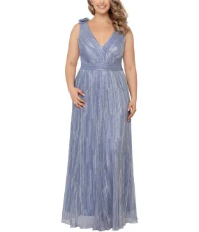 Xscape Womens Sparkle Gown Dress